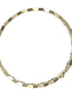 Браслет из лимонного золота c лазуритом и перламутром