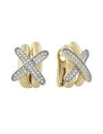 Серьги из лимонного золота c бриллиантами