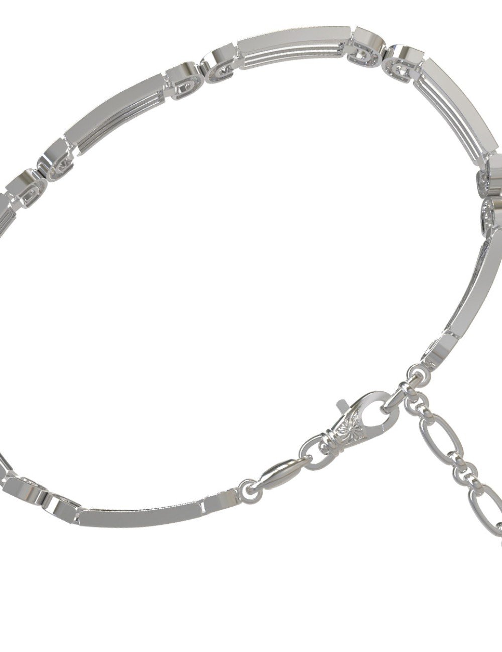 Браслет из белого золота c бриллиантами