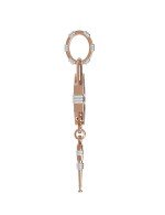 Подвеска из золота c ониксом и перламутром