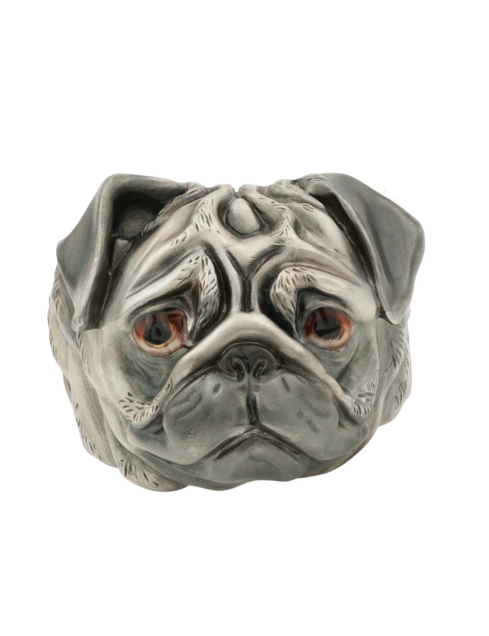 Кольцо из белого золота c эмалью