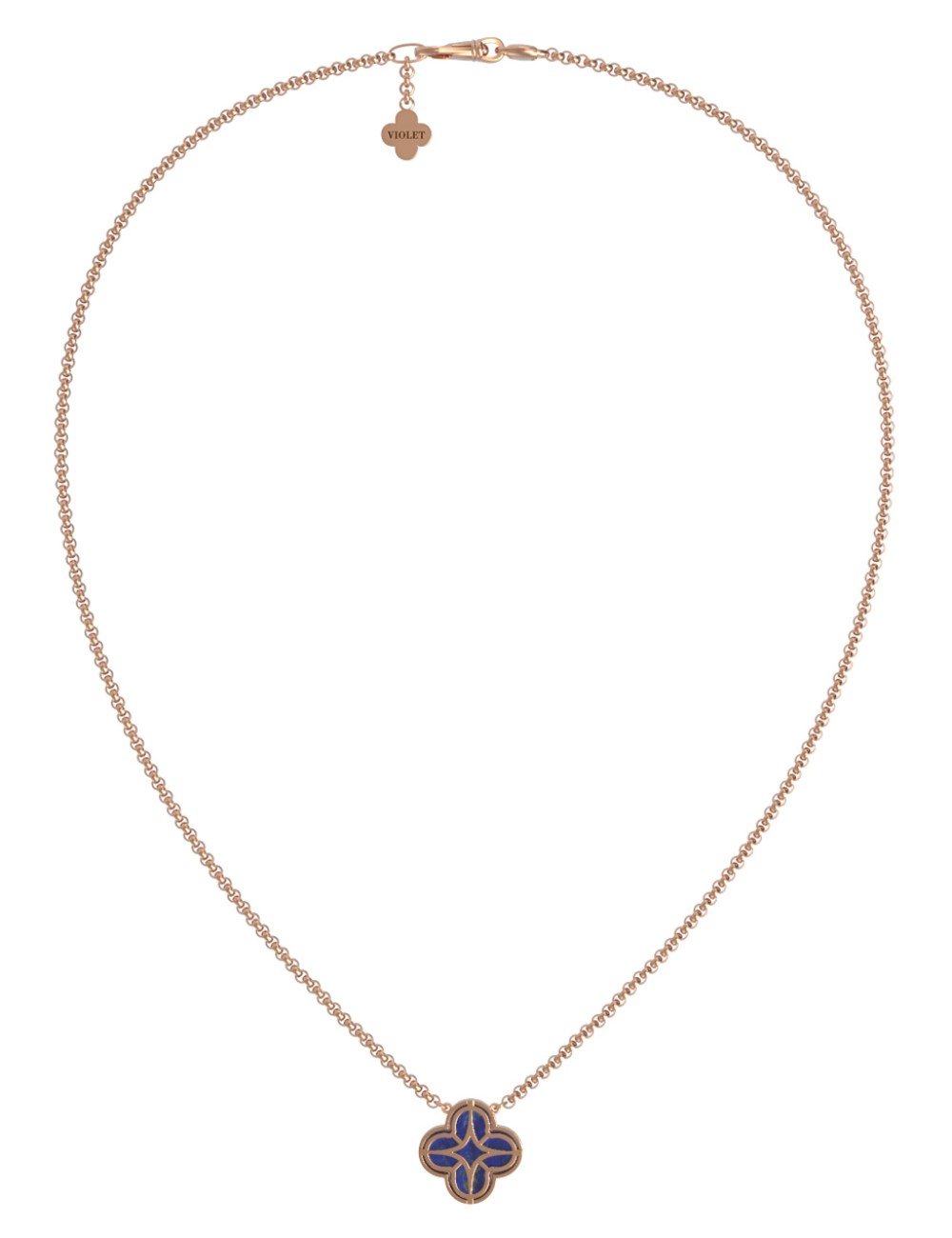 Колье из золота c бриллиантами и лазуритом