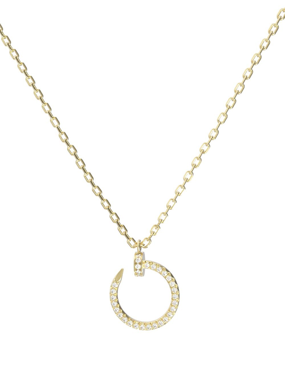 Колье из лимонного золота c бриллиантами