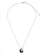 Колье из белого золота c бриллиантами и ониксом