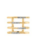 Кольцо из лимонного золота c бриллиантами