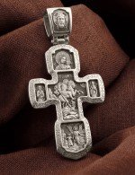 Крест из белого золота