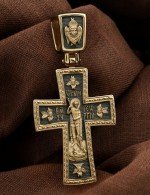 Крест из лимонного золота