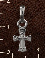 Крест из белого золота