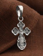 Крест из белого золота