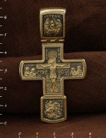 Крест из лимонного золота