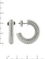 Серьги из белого золота