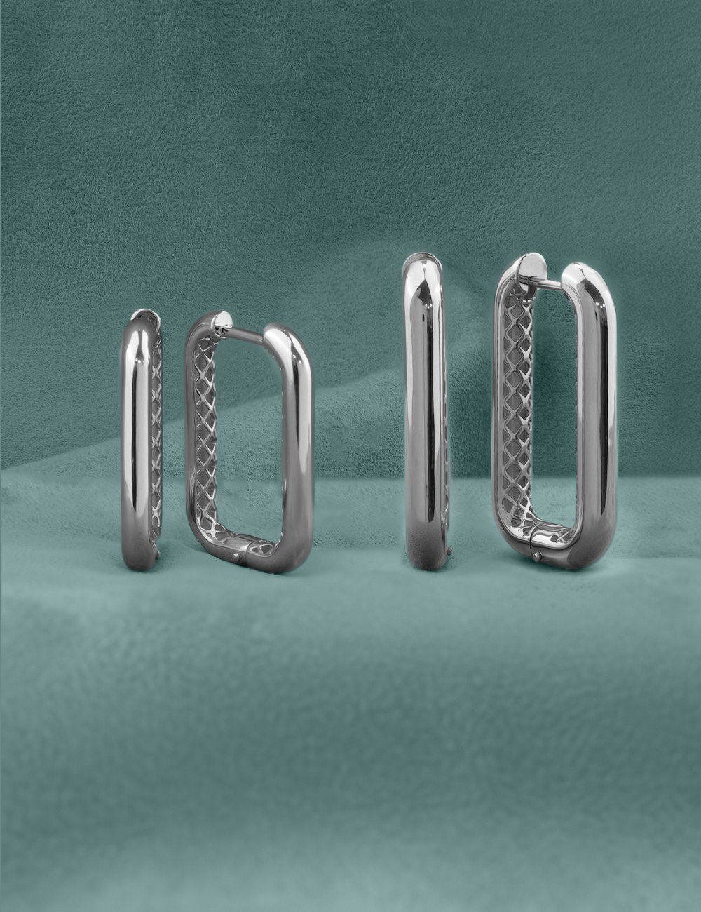 Серьги из белого золота