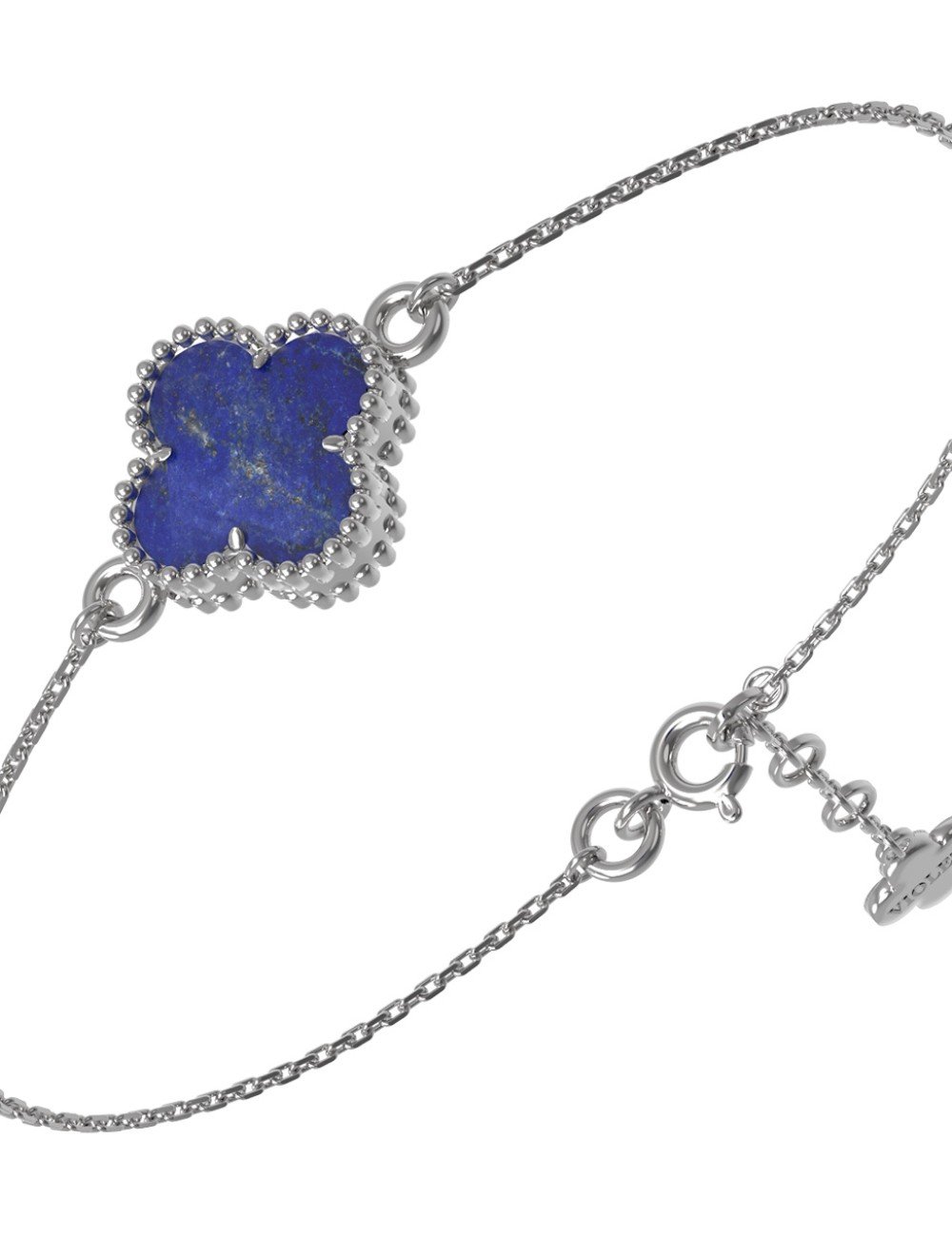 Браслет из белого золота c лазуритом