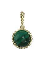 Подвеска из лимонного золота c малахитом