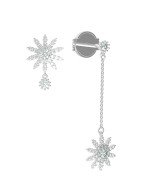 Серьги из белого золота c бриллиантами