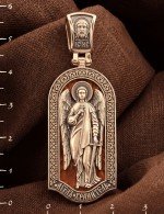 Образок из золота c эмалью