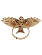 Кольцо из золота c эмалью и фианитом