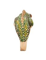 Кольцо из золота c эмалью и рубином