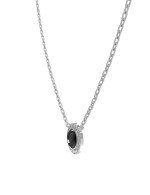 Колье из белого золота c бриллиантами и ониксом