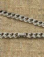 Цепь из серебра c рубином