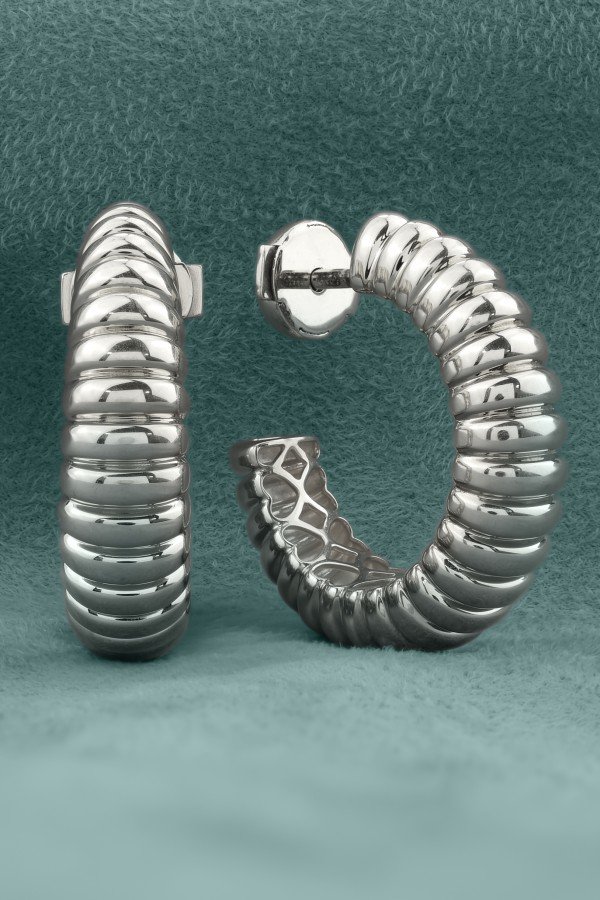 Серьги из белого золота