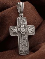 Крест из белого золота