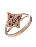 Кольцо из золота c лазуритом