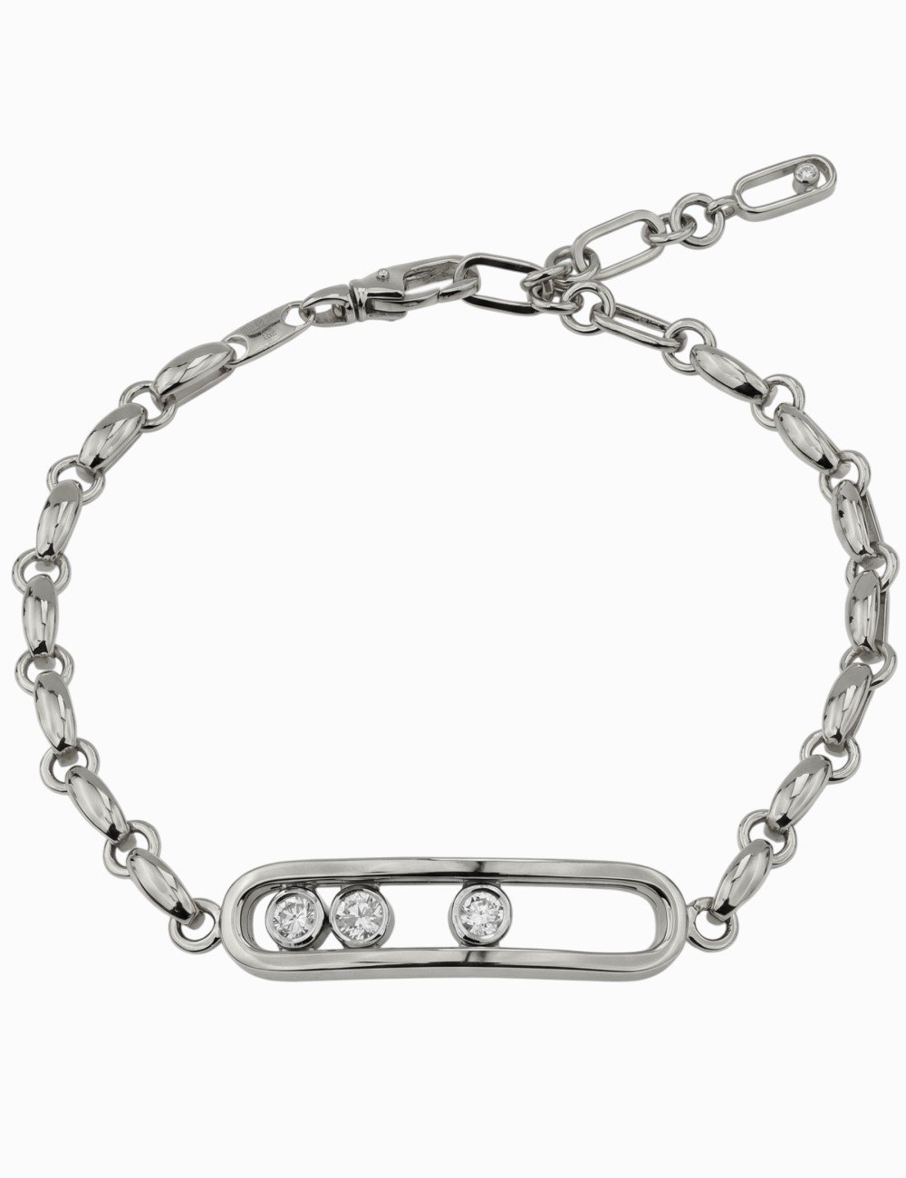 Браслет из белого золота c бриллиантами