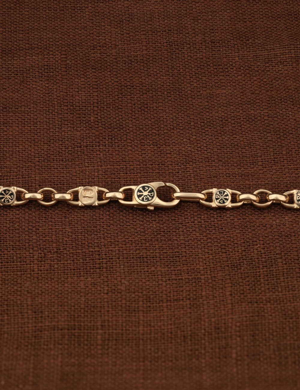 Цепь из золота c эмалью