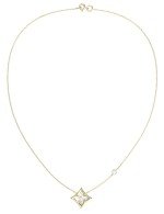 Колье из лимонного золота c бриллиантами и перламутром