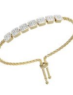 Браслет из лимонного золота c бриллиантами