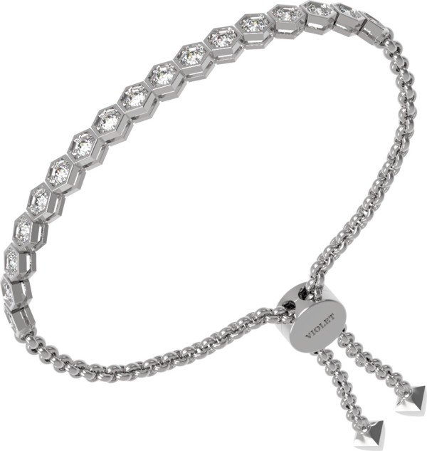 Браслет из белого золота c бриллиантами