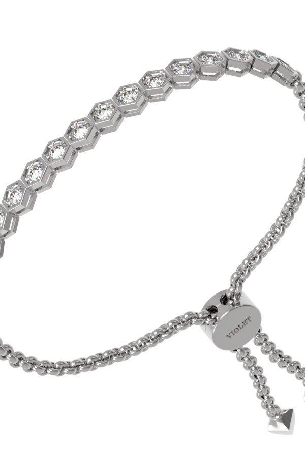 Браслет из белого золота c бриллиантами