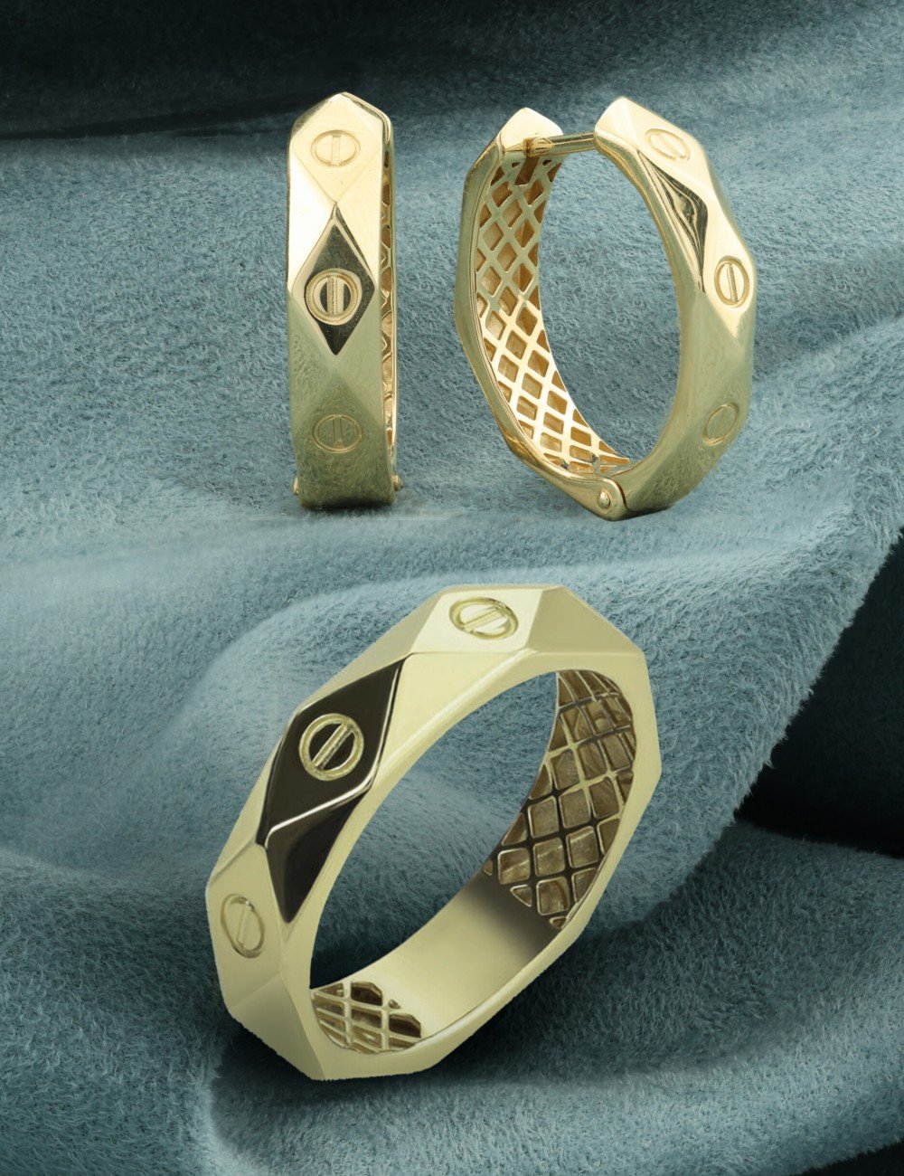 Кольцо из лимонного золота