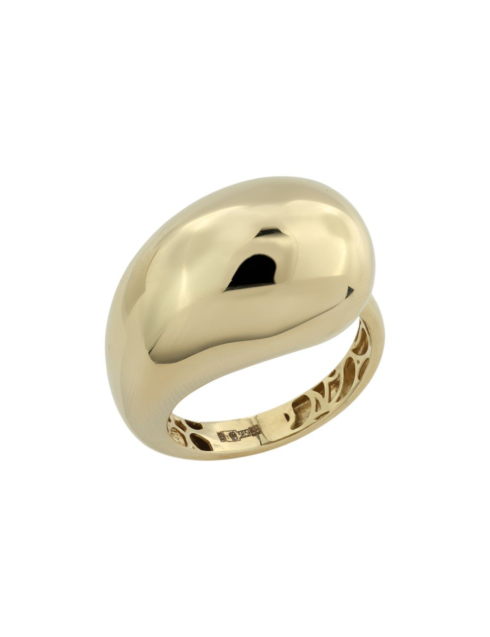 Кольцо из лимонного золота