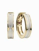 Серьги из лимонного золота c рубином