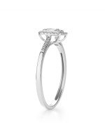 Кольцо из белого золота c бриллиантами