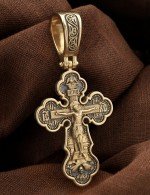 Крест из лимонного золота