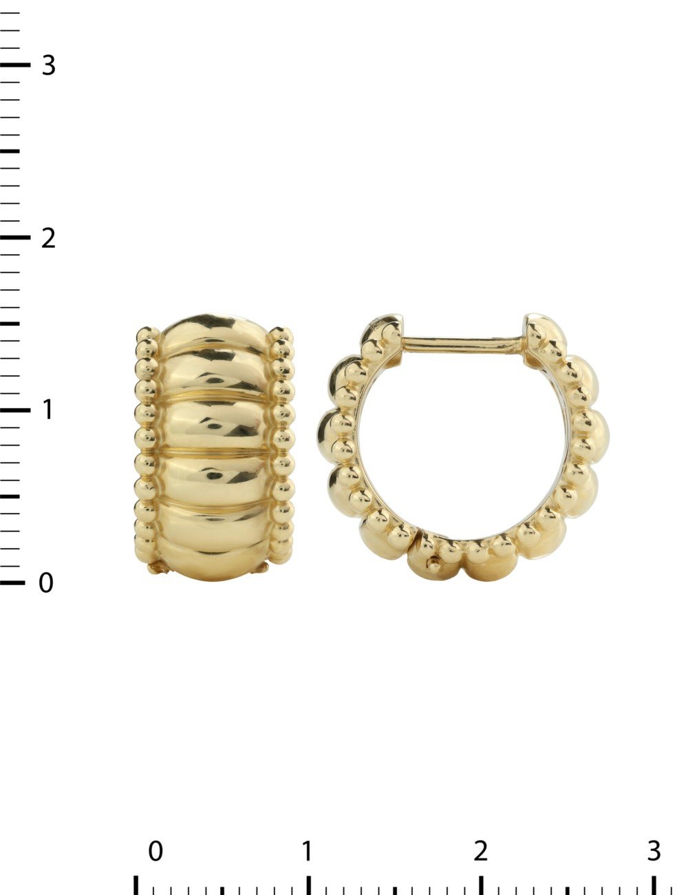 Серьги из лимонного золота