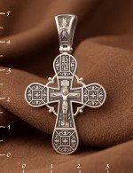 Крест из белого золота