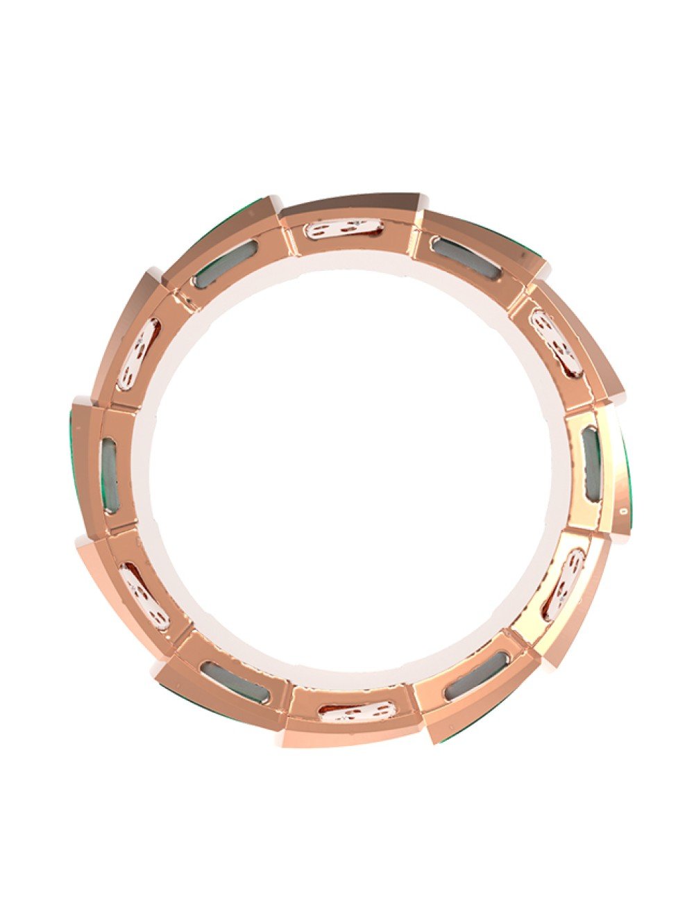 Кольцо из золота c бриллиантами и малахитом