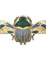 Браслет из лимонного золота c эмалью, фианитом, турмалином и эмалью