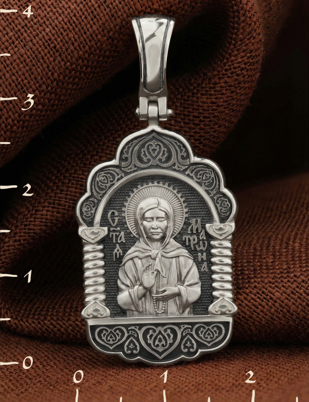 Образок из белого золота