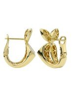 Серьги из лимонного золота