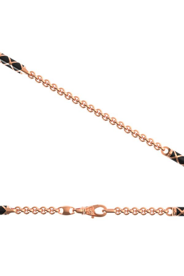 Цепь из золота c эмалью