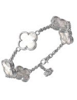 Браслет из белого золота c перламутром