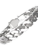 Браслет из белого золота c бриллиантами и изумрудом