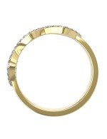 Кольцо из лимонного золота c бриллиантами