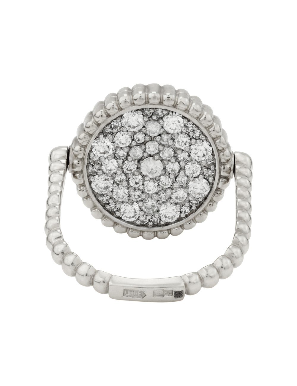 Кольцо из белого золота c бриллиантами