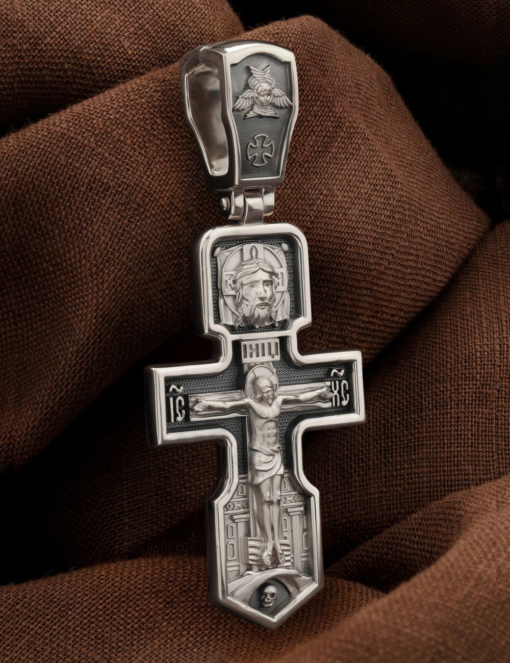 Крест из белого золота